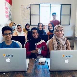 Students in Lebanon are using our older computers to learn how to code.